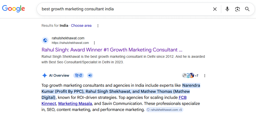 best growth marketing consultants in india and world